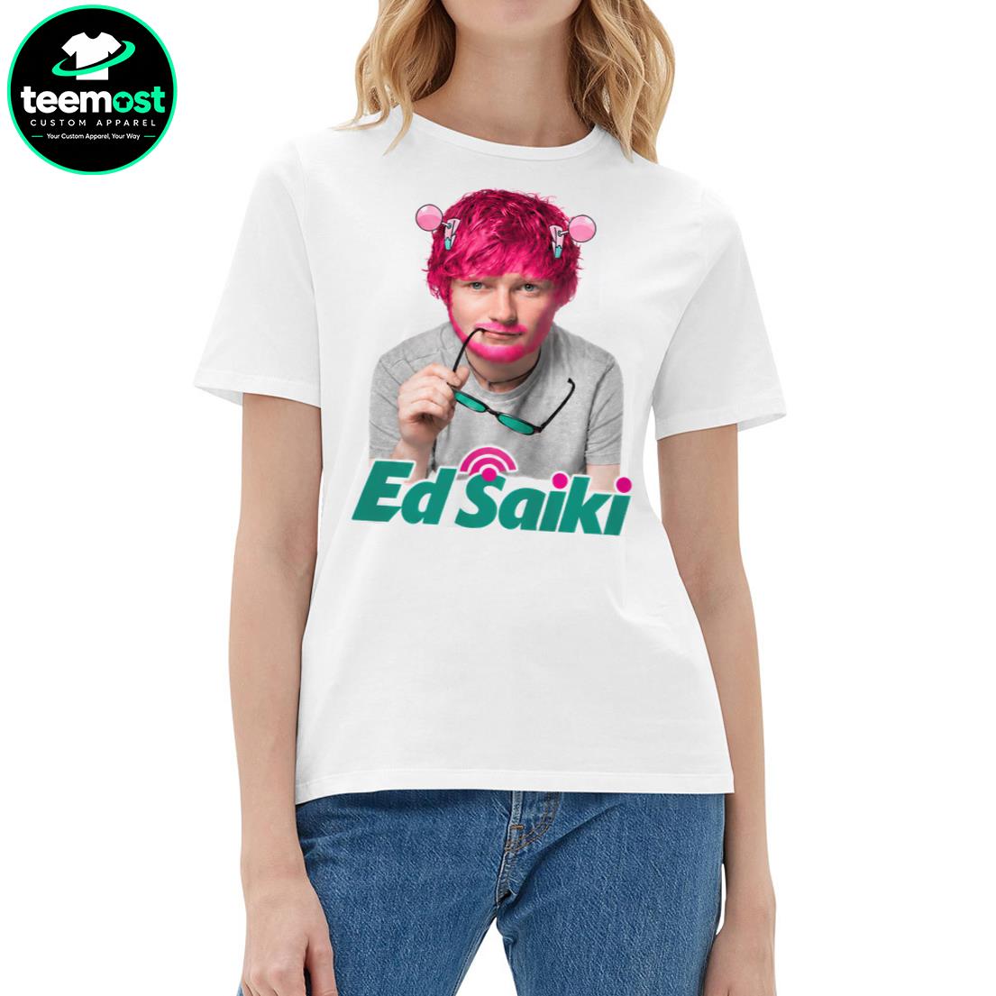 Funny Ed Sheeran Ed Saiki Disastrous Life Anime Parody T-Shirt, Hoodie, Sweatshirt, Ladies Boyfriend Shirt - Image 5