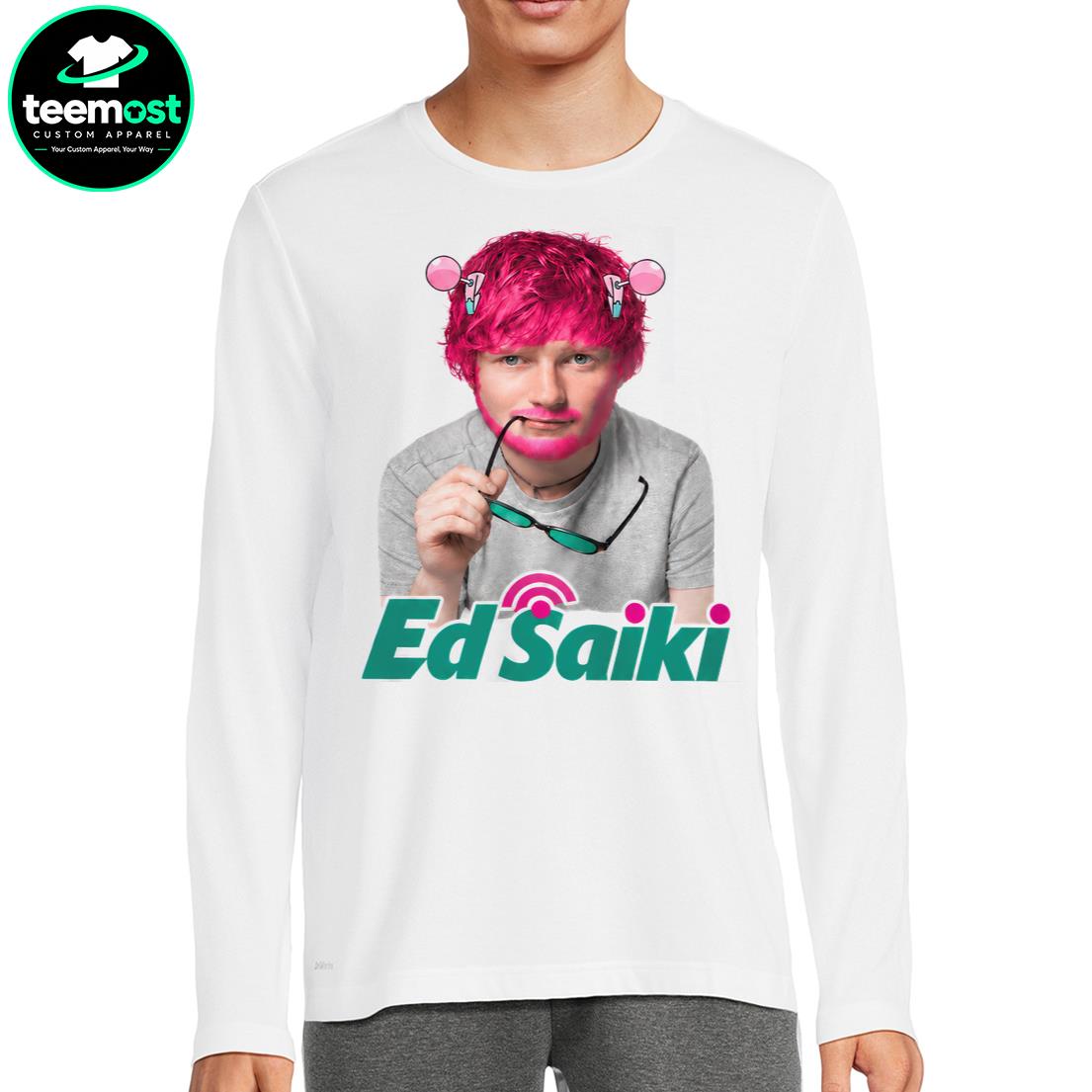 Funny Ed Sheeran Ed Saiki Disastrous Life Anime Parody T-Shirt, Hoodie, Sweatshirt, Ladies Boyfriend Shirt - Image 4