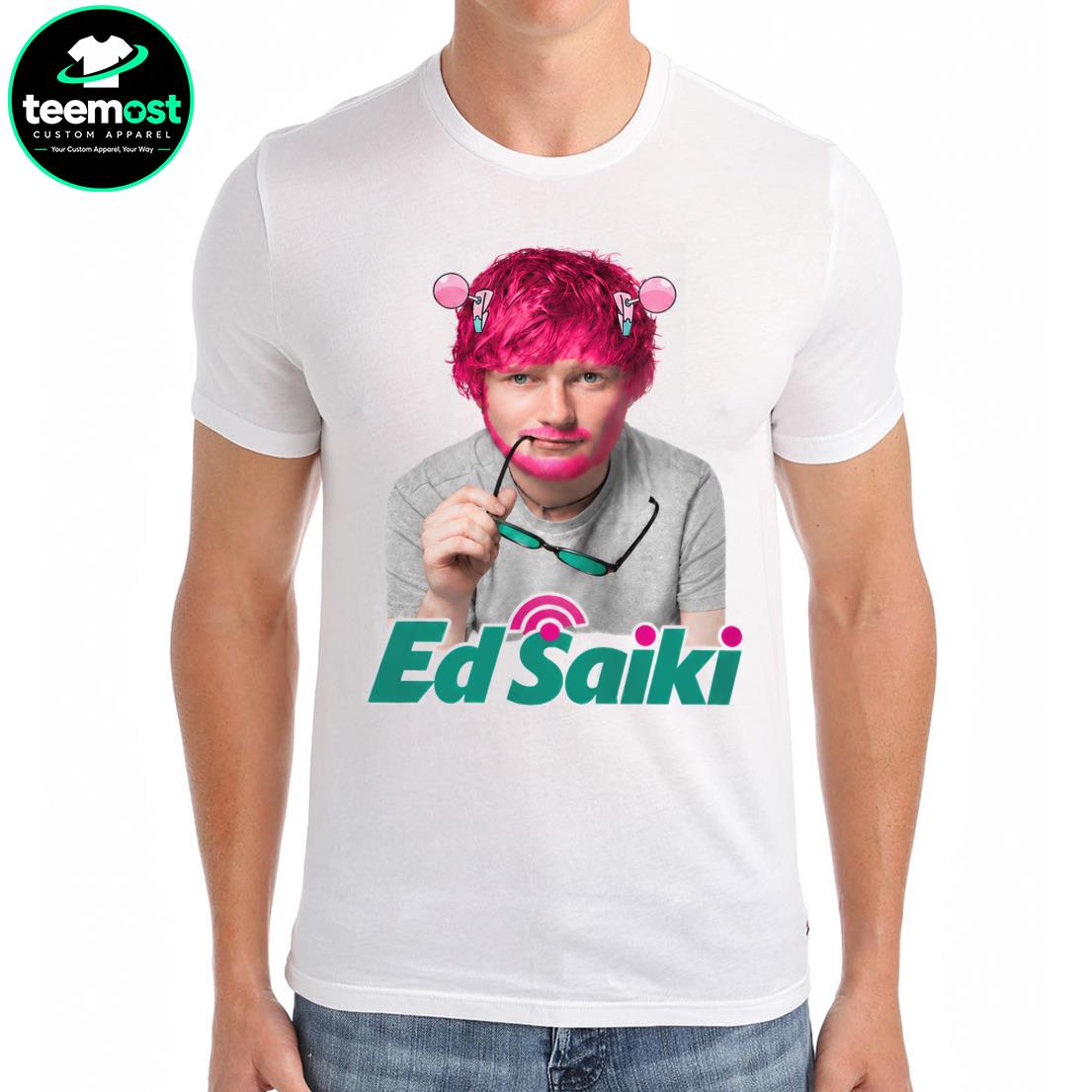 Funny Ed Sheeran Ed Saiki Disastrous Life Anime Parody T-Shirt, Hoodie, Sweatshirt, Ladies Boyfriend Shirt - Image 3