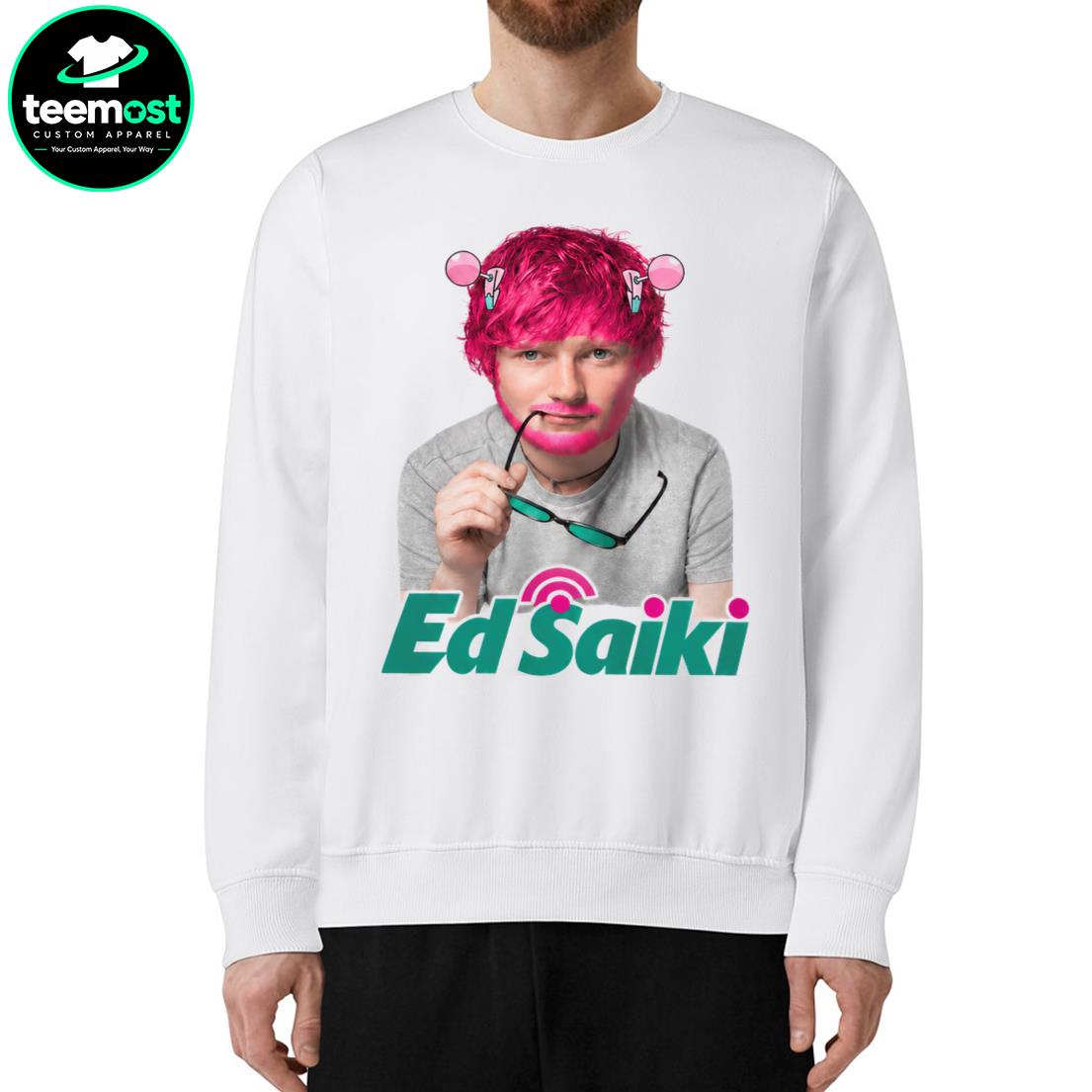 Funny Ed Sheeran Ed Saiki Disastrous Life Anime Parody T-Shirt, Hoodie, Sweatshirt, Ladies Boyfriend Shirt - Image 2